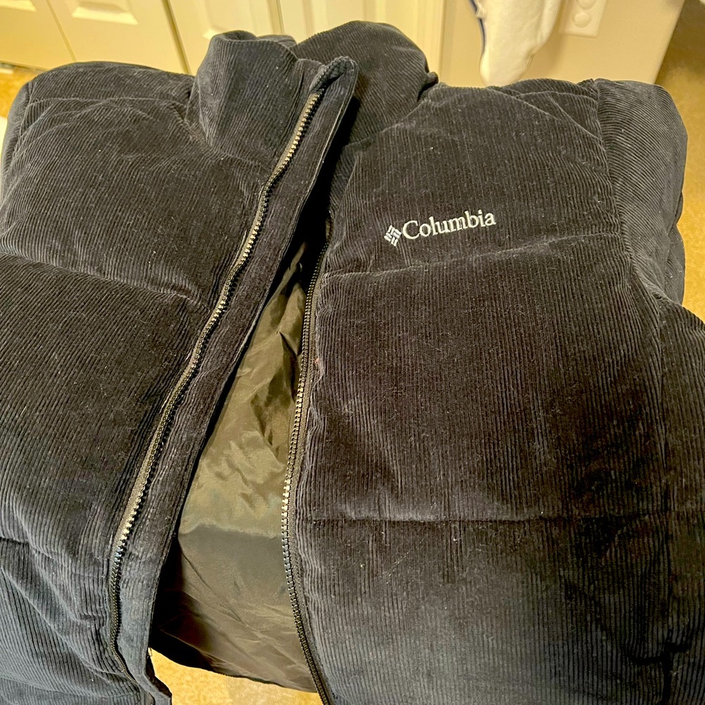 Columbia corduroy puffer jacket